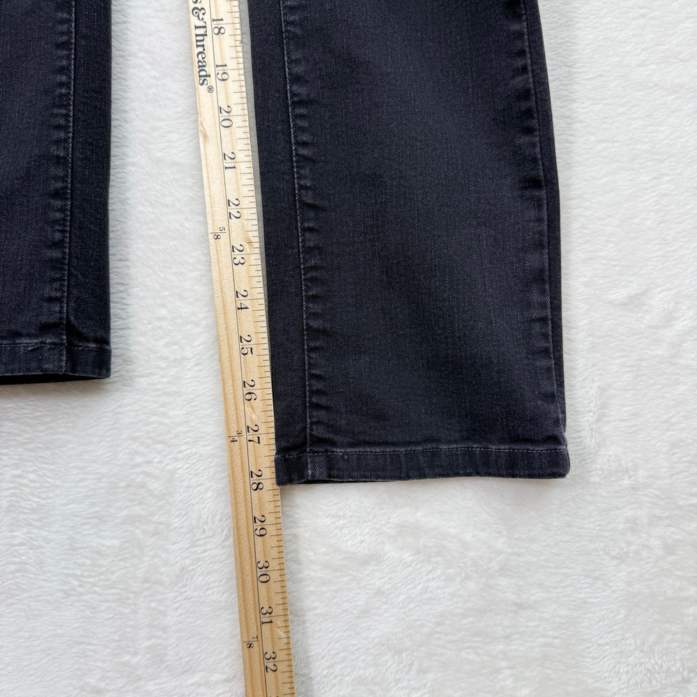 L.L. Bean Jeans Womens 8P Black Classic Fit Straight Leg Stretch Denim - Picture 7 of 12
